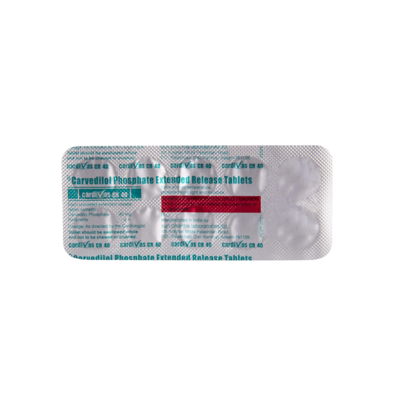 Cardivas CR 40mg Tablet | Pocket Chemist