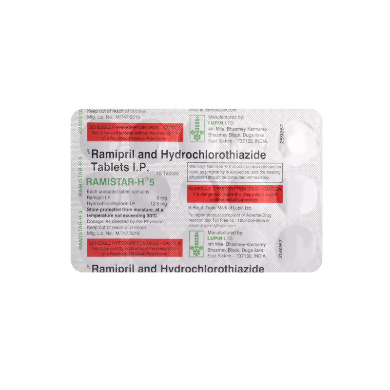 Ramistar H 5 / 12.5mg Tablet | Pocket Chemist