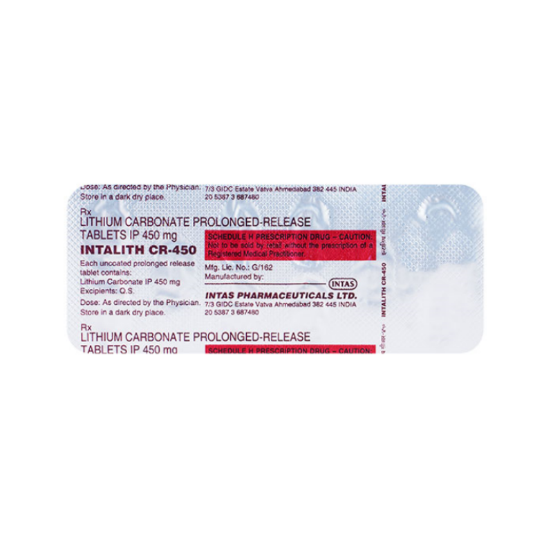 Intalith CR 450mg Tablet | Pocket Chemist