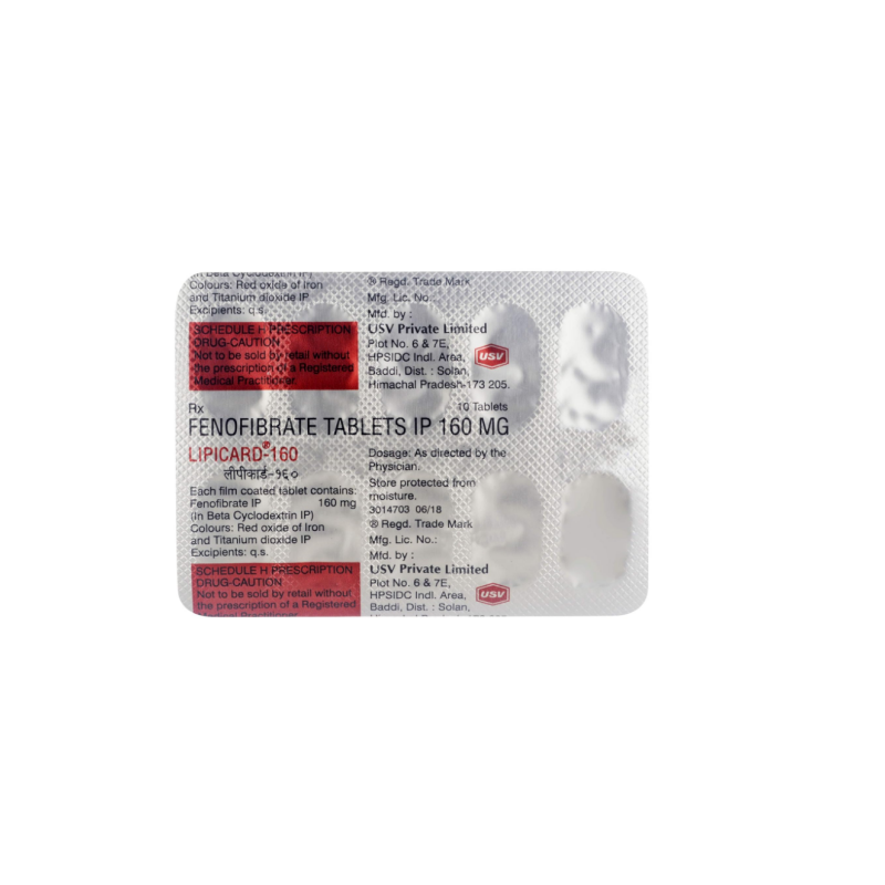 Lipicard 160mg Tablet | Pocket Chemist