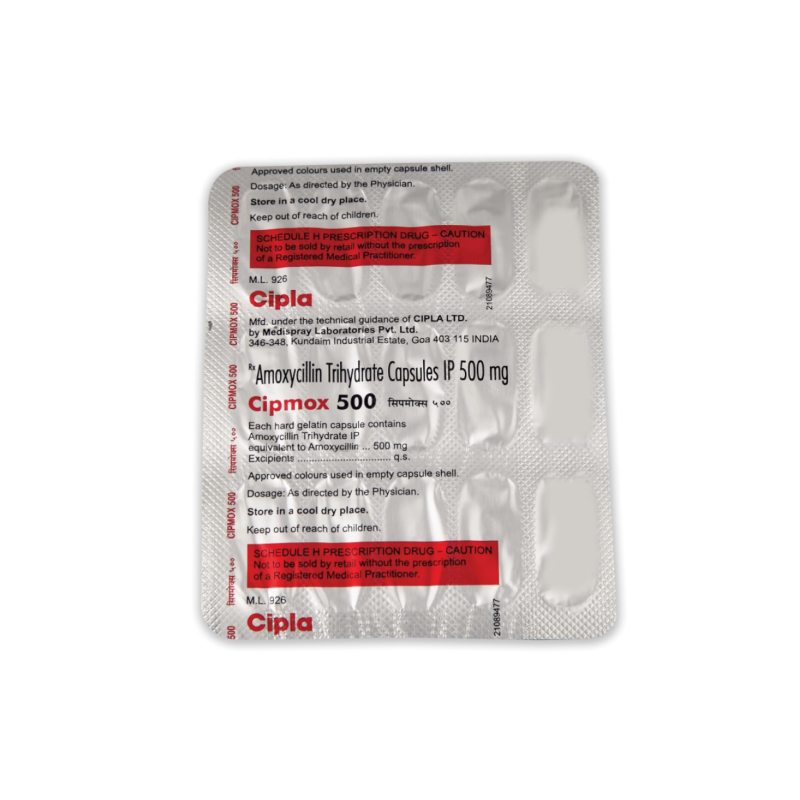 Cipmox 500mg Capsule | Pocket Chemist