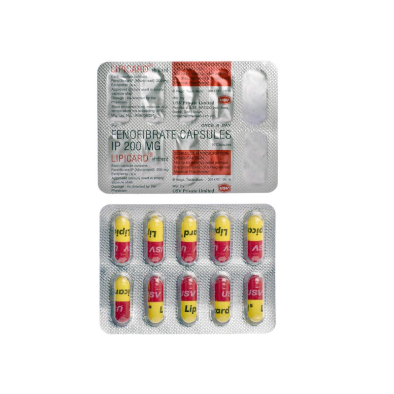 Lipicard 200mg Tablet | Pocket Chemist