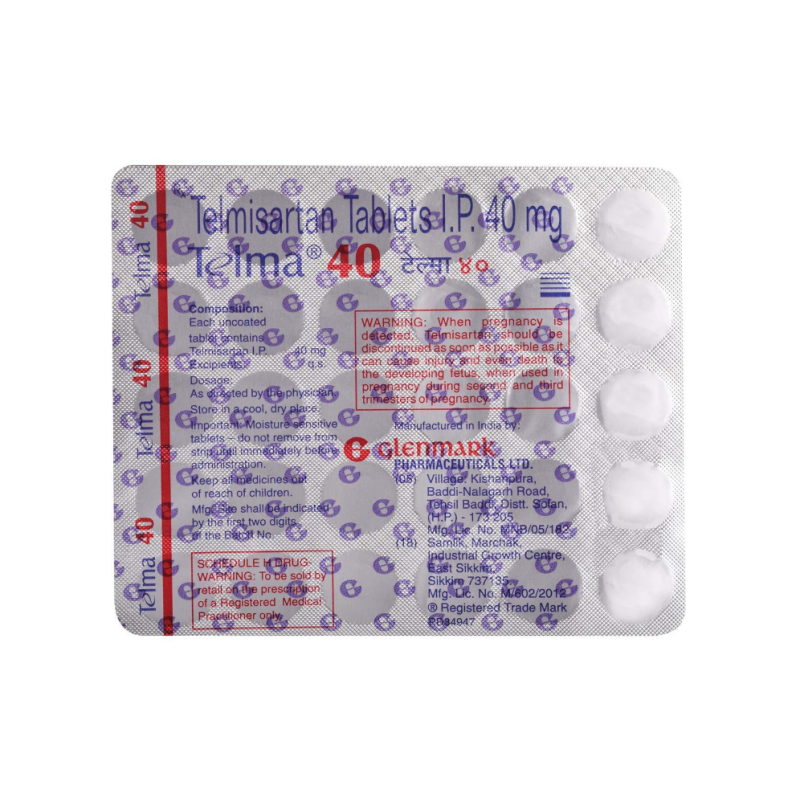 Telma 40mg Tablet | Pocket Chemist