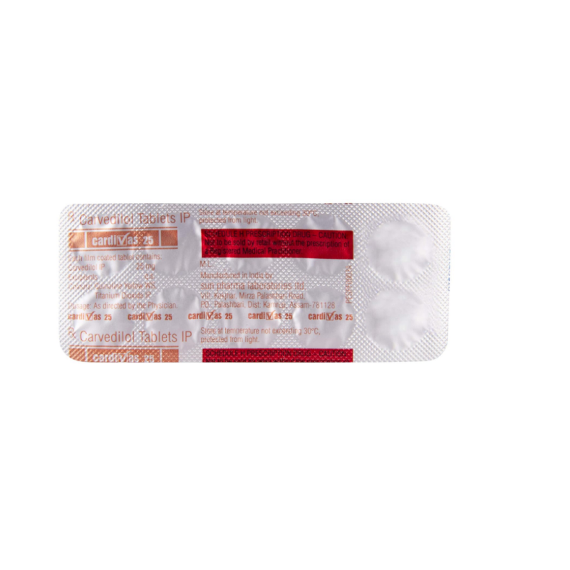 Cardivas 25mg Tablet | Pocket Chemist