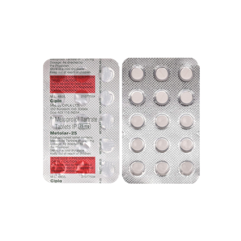 Metolar 25mg Tablet | Pocket Chemist