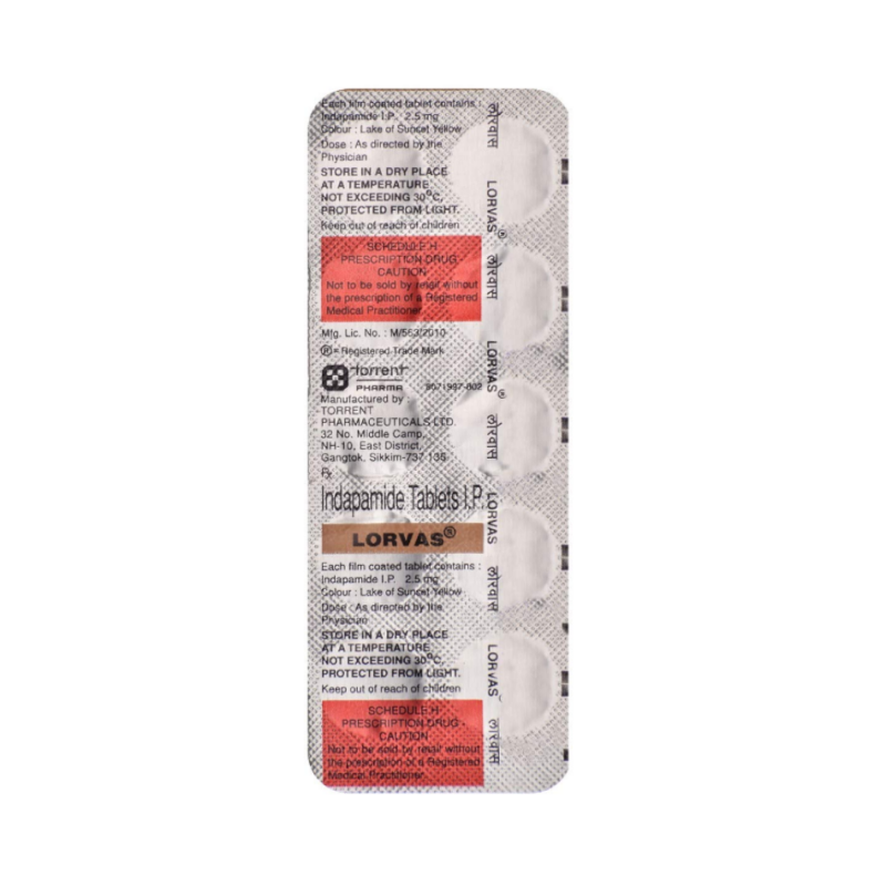 Lorvas 2.5mg Tablet | Pocket Chemist