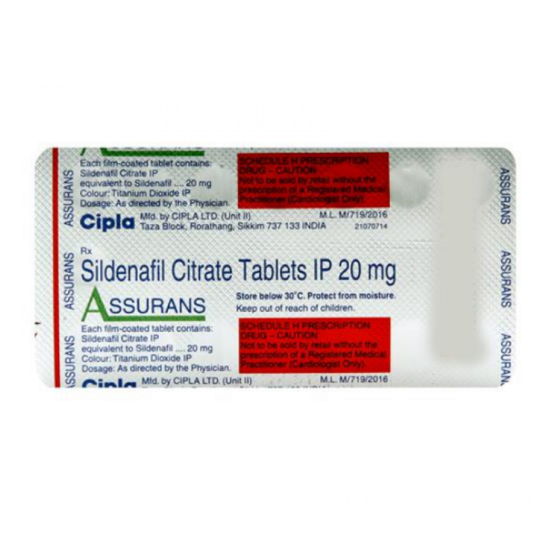 Assurans 20mg Tablet | Pocket Chemist