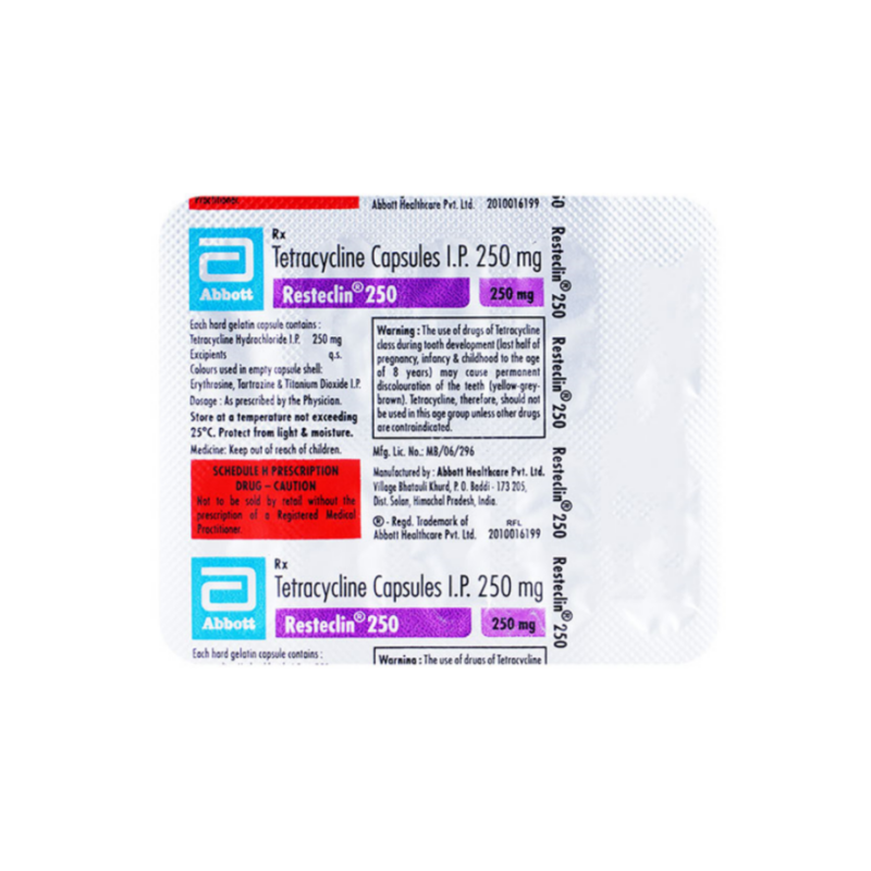 Resteclin 250mg Capsule | Pocket Chemist