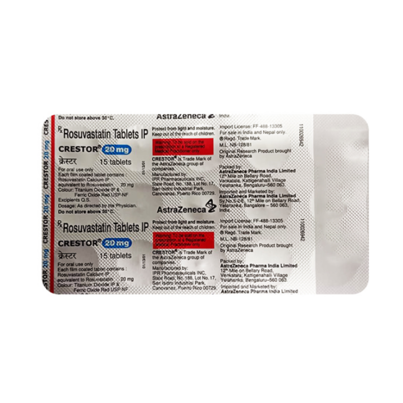 Crestor 20mg Tablet | Pocket Chemist