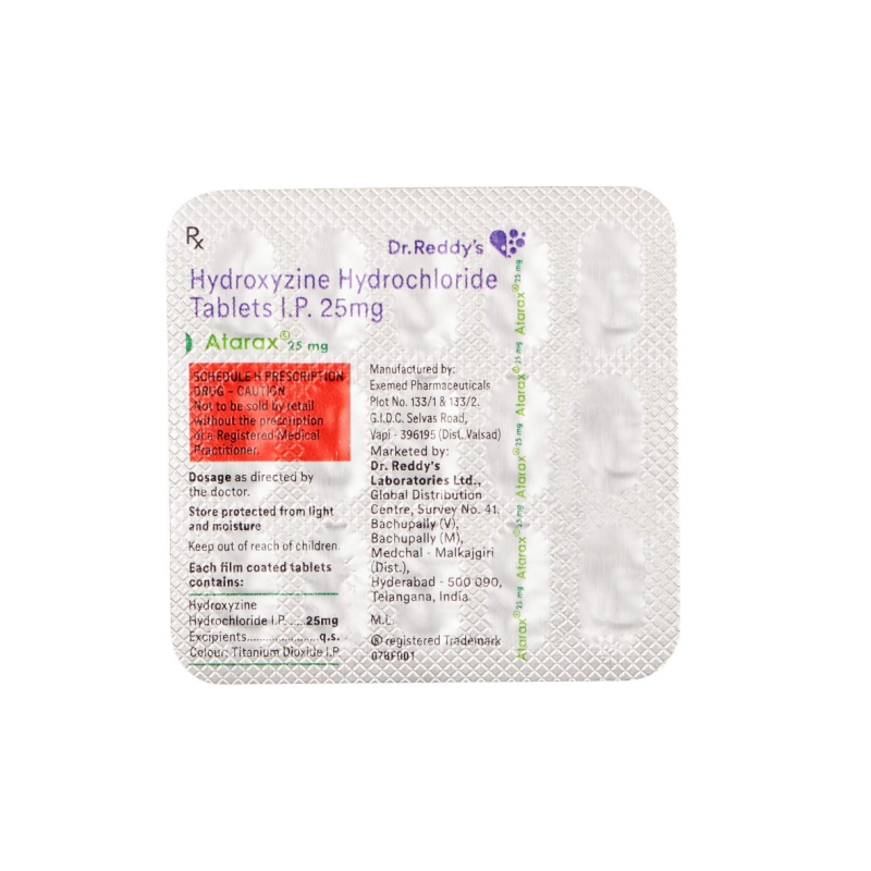 Atarax 25mg Tablet | Pocket Chemist