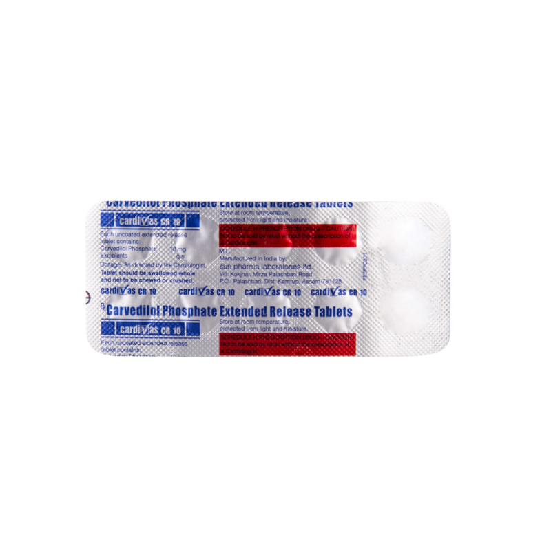 Cardivas CR 10mg Tablet | Pocket Chemist