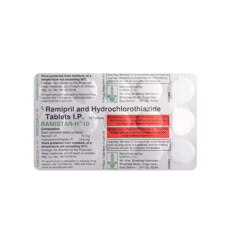 Ramistar H 10 / 12.5mg Tablet | Pocket Chemist