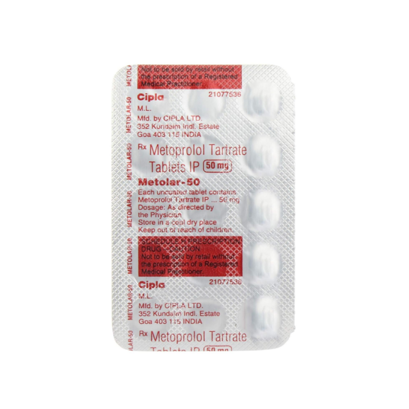 Metolar 50mg Tablet | Pocket Chemist