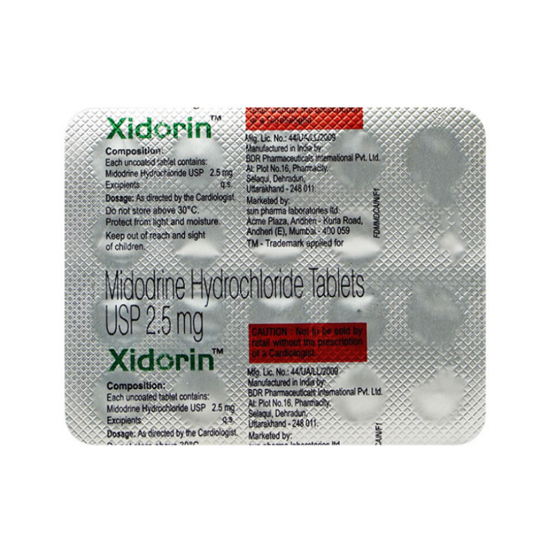 Xidorin 2.5Mg Tablet | Pocket Chemist