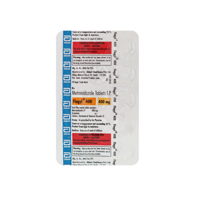 Flagyl 400mg Tablet | Pocket Chemist