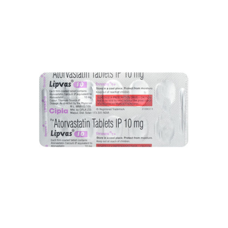 Lipvas 10mg Tablet | Pocket Chemist