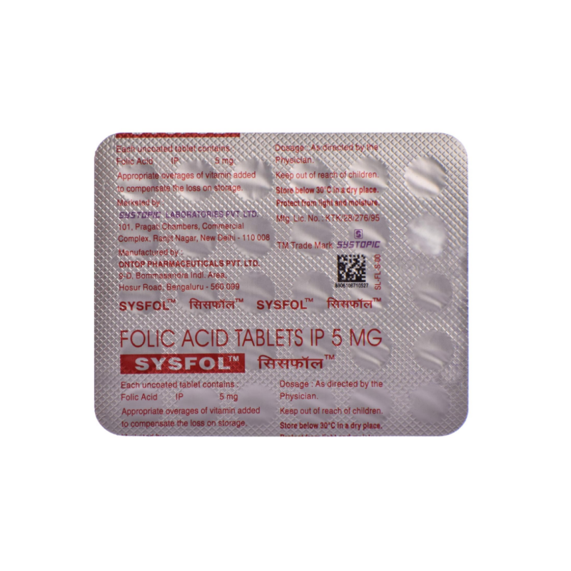 Sysfol 5mg Tablet | Pocket Chemist