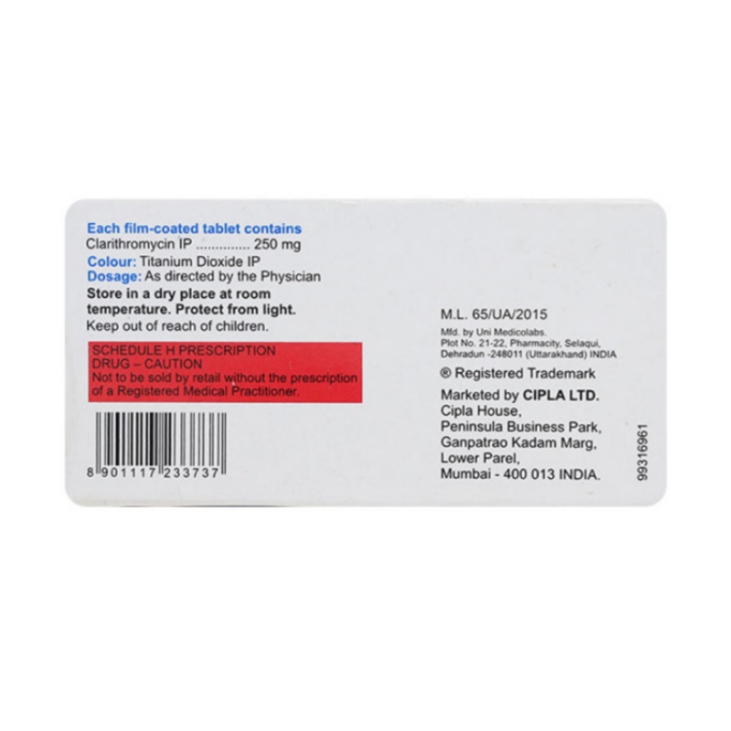 Zoclar 250mg Tablet | Pocket Chemist