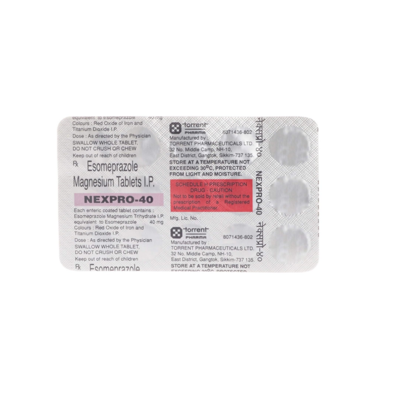 Buy Nexpro 40mg Tablet Online | Pocket Chemist