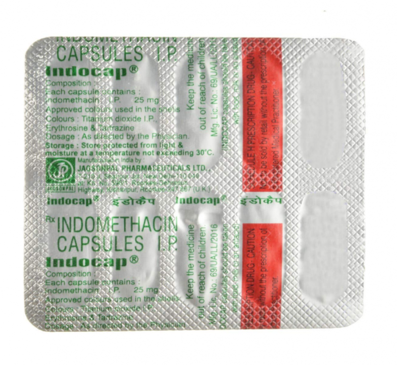 Indocap 25mg Capsule | Pocket Chemist