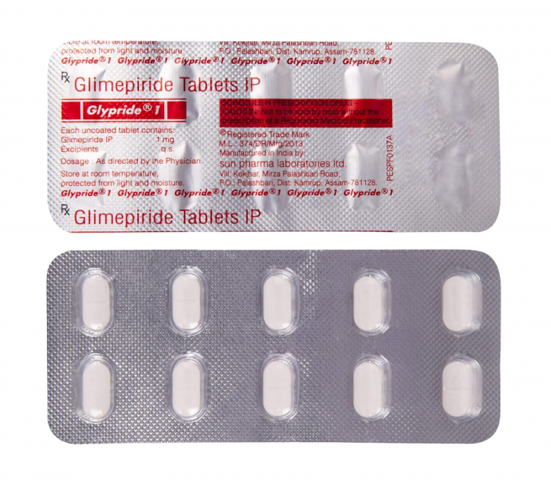 Glypride 1Mg Tablet ( Glimepiride 1Mg ) | Pocket Chemist