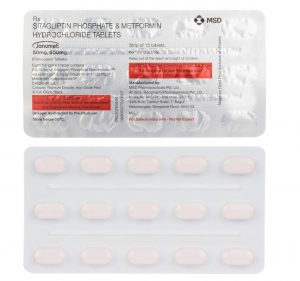 Janumet 50+500 Mg Tablet ( Sitagliptin 50Mg + Metformin 500Mg ) | Pocket Chemist