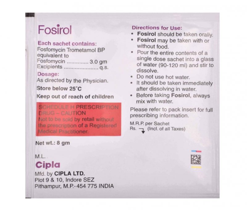 Fosirol 3gm (8gm Sachet) | Pocket Chemist