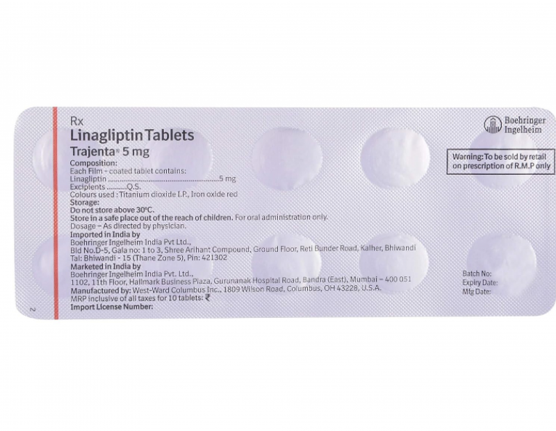 Trajenta 5mg Tablet ( Linagliptin 5mg ) | Pocket Chemist